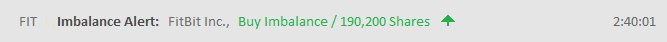 Imbalance Alert Example